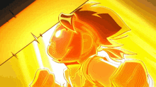 a cartoon drawing of a knight with a sword
