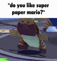 Super Paper Mario Hate Paper Mario GIF