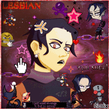 a cartoon drawing of a girl with the words " i just want revenge " at the bottom
