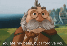You Ate My Bees But I Forgive You My Enemies Did Not Receive Such Mercy GIF - You Ate My Bees But I Forgive You My Enemies Did Not Receive Such Mercy Eating Bees GIFs
