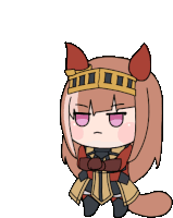 a cartoon drawing of a girl wearing a crown