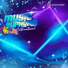 a poster for music euphoria international with a starmaker logo in the corner
