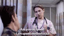 nurse jackie nursejackie zoey speed