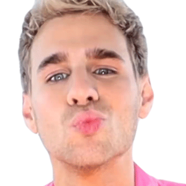 Kissing Brad Mondo Sticker