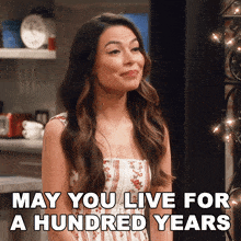 May You Live For A Hundred Years Carly Shay GIF - May You Live For A Hundred Years Carly Shay Icarly GIFs