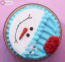 Snow Man Cake.Gif GIF - Snow Man Cake Christmas Trending GIFs