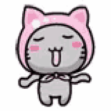 anime cute cat ree dancing