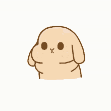 a cartoon drawing of a sheep with a surprised expression on its face