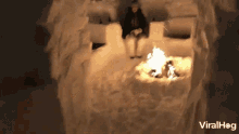 Snow Fort Fire GIF