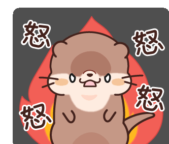 Otter Angry Sticker - Otter Angry Stickers