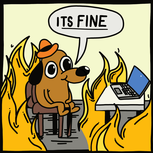 This is fine мем новогодний PS5 vs. XSX vs. PC - Страница 645 - Holy Wars - Форумы GameMAG