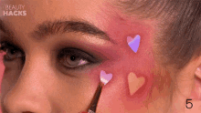 hearts pretty makeup valentines day beauty hacks