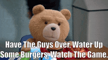 Ted Tv Show Have The Guys Over GIF - Ted Tv Show Have The Guys Over Water Up Some Burgers GIFs