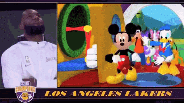 The Lakers Mickey Mouse Ring Ceremony 🤣🤣 