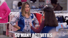 Superstore Amy Sosa GIF - Superstore Amy Sosa So Many Activities GIFs