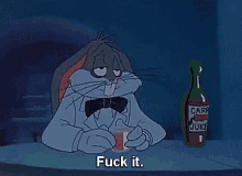 Drunk Bugs Bunny GIF - Drunk Bugs Bunny Depressed GIFs