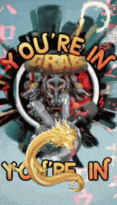 a poster that says ' you 're in grab you 're in ' on it