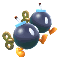 Double Bob-ombs Mario Kart Sticker