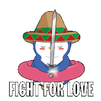 Fight Love Sticker - Fight Love Flowers Stickers