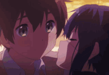Anime Cheek Kiss GIFs | Tenor