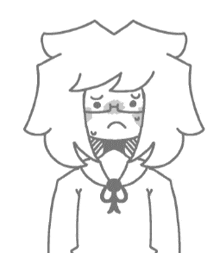 a black and white drawing of a person wearing a hoodie and a mask .
