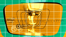 a drawing of a face with the words total tv total tv total