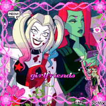 a picture of harley quinn and ivy from harley quinn and poison ivy girlfriends