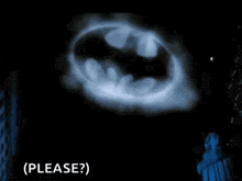 a close up of an x-ray of a batman 's mouth with the words `` please '' written below it .