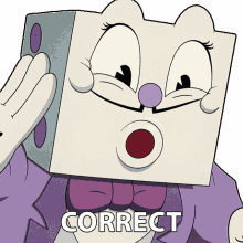 correct king dice the cuphead show thats right you got it right
