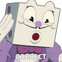 Correct King Dice Sticker - Correct King Dice The Cuphead Show Stickers