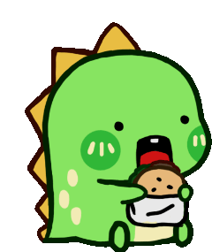 Cute Baby Dino Sticker - Cute Baby Dino - Discover & Share GIFs