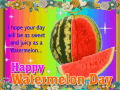 National Watermelon Day Happy Watermelon Day GIF - National Watermelon Day Happy Watermelon Day Rainbow Glitter Sparkle GIFs