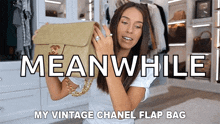 My Vintage Chanel Flap Bag Shea Whitney GIF