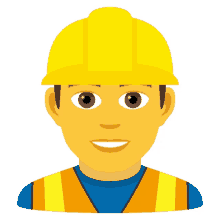 man construction worker people joypixels builder hard hat