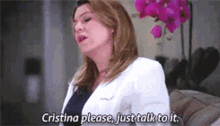 Greys Anatomy Meredith Grey GIF - Greys Anatomy Meredith Grey Cirstina Please Just Talk To It GIFs