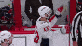 a hockey player with the number 43 on his back