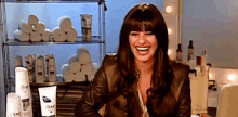 Lea Michele Laughing GIF - Lea Michele Laughing Lol GIFs
