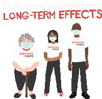 One Third Of Covid Survivors Have Long Term Effects Long Term Effects Of Covid Sticker - One Third Of Covid Survivors Have Long Term Effects Long Term Effects Of Covid Survivors Stickers