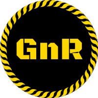 Gn R Gunner Sticker - Gn R Gunner Logo Stickers