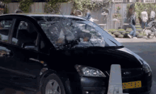 Hard Brake GIF - Ryan Reynolds Car Accident Hitmans Bodyguard GIFs