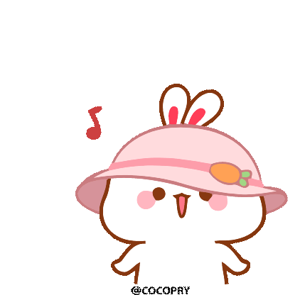 Lovely Tuji Bunny Sticker - Lovely Tuji Bunny Cocopry Stickers