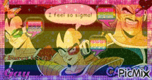 a picture of a cartoon character says i feel so sigma