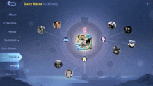a screenshot of the baby rasta 's affinity app