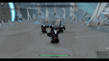 a screenshot of a video game with a skeleton holding a sword