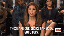 Those Are Our Choices America Good Luck GIF - Those Are Our Choices America Good Luck Cecily Strong GIFs