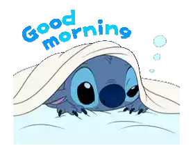Waking Up Stitch Sticker - Waking Up Stitch Good Morning Stickers