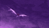 a purple background with a swirl of smoke coming out of it