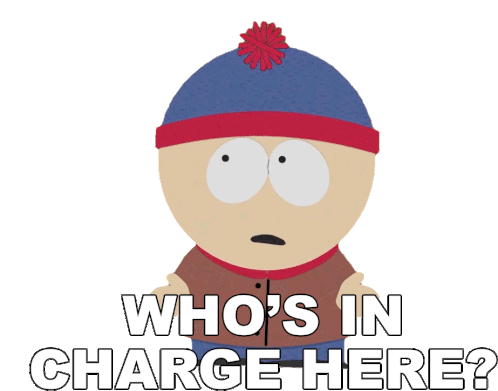Whos In Charge Here Stan Marsh Sticker - Whos In Charge Here Stan Marsh South Park Stickers