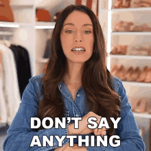 Dont Say Anything Shea Whitney GIF - Dont Say Anything Shea Whitney Keep Quiet GIFs