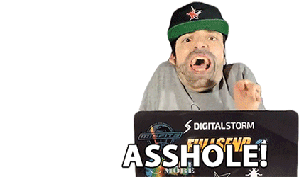 Asshole Ricky Berwick Sticker - Asshole Ricky Berwick Offensive Stickers